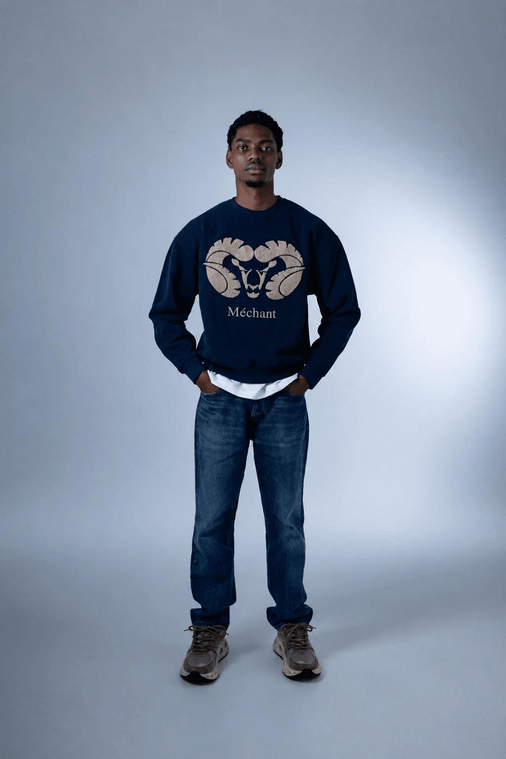 Mechant sweater dark blue