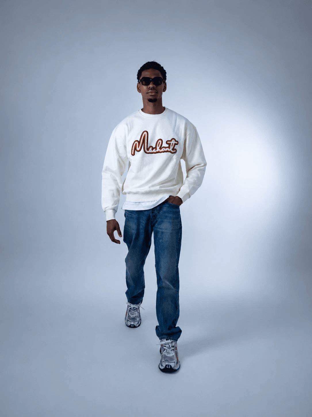 Signature sweater white
