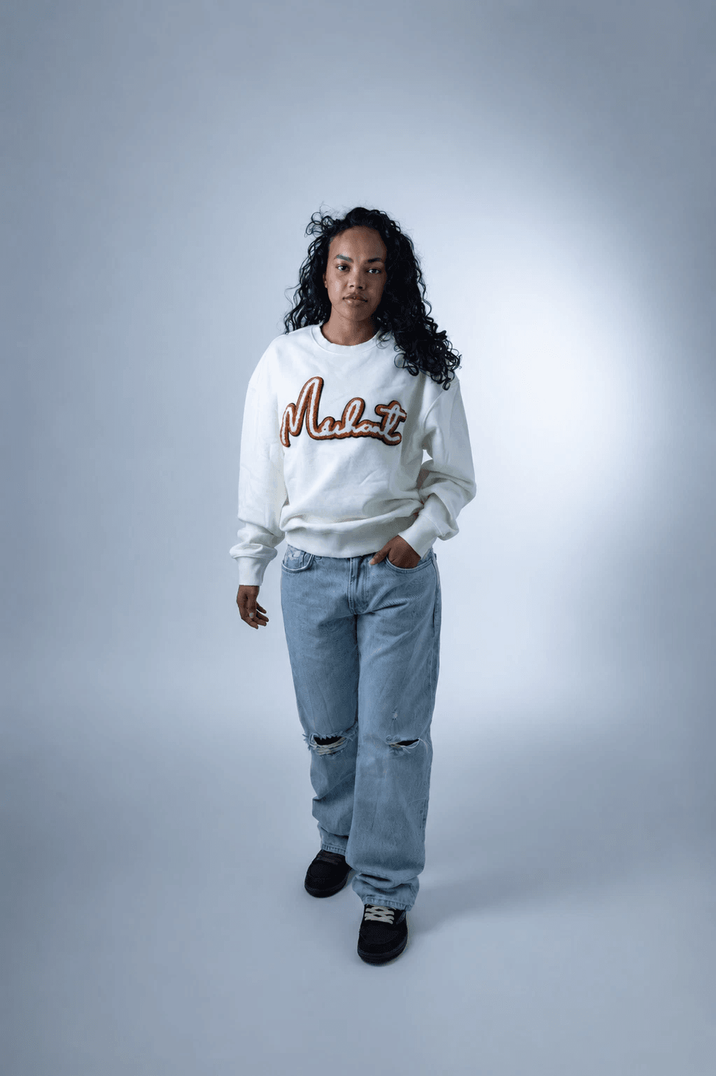 Signature sweater white