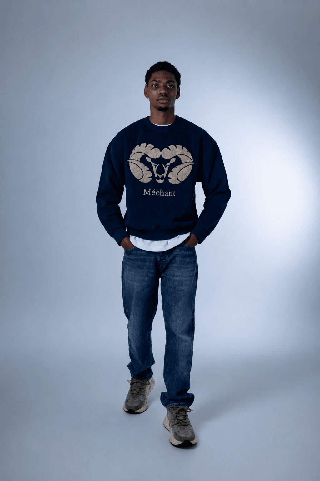 Mechant sweater dark blue