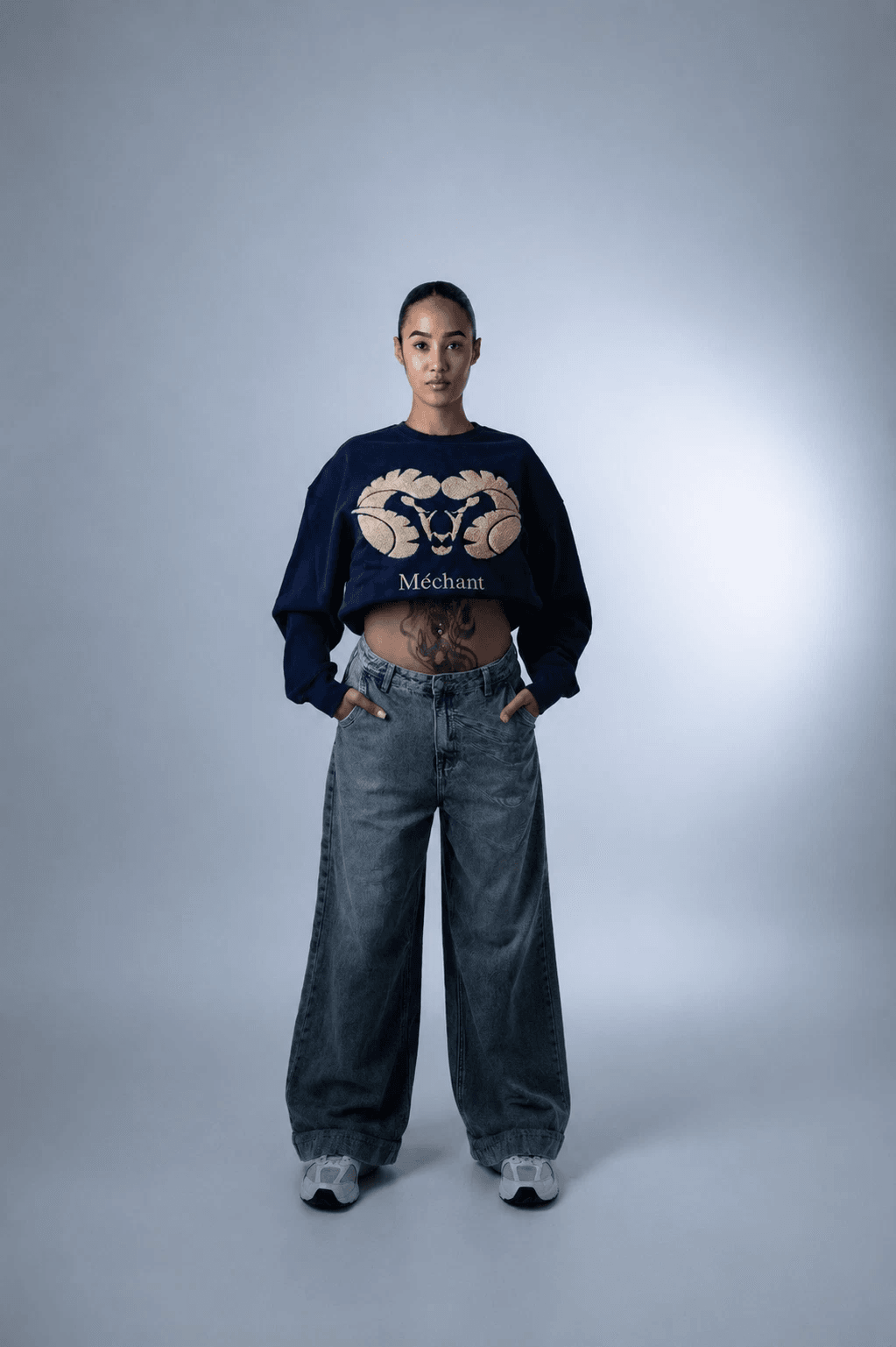 Mechant sweater dark blue