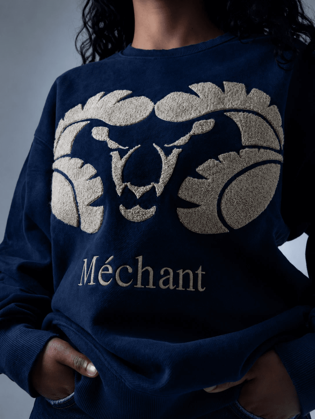 Mechant sweater dark blue