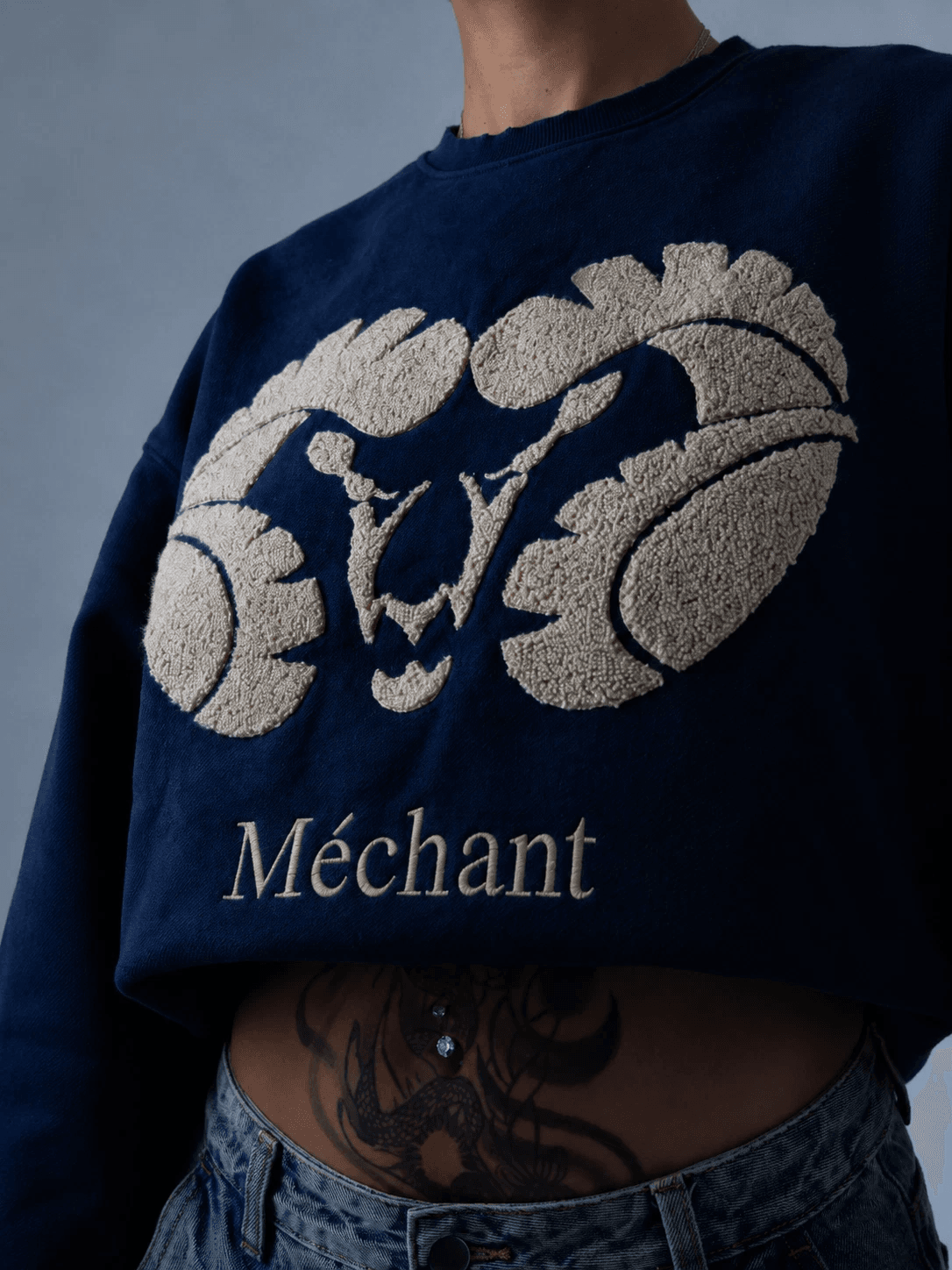 Mechant sweater dark blue